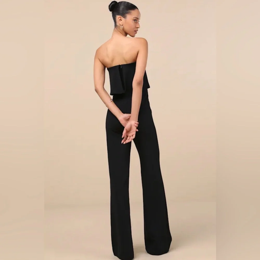 Lulus Power of Love Black Strapless Jumpsuit - Picture 3 of 3